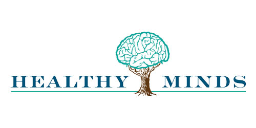 Healthier Minds logo.